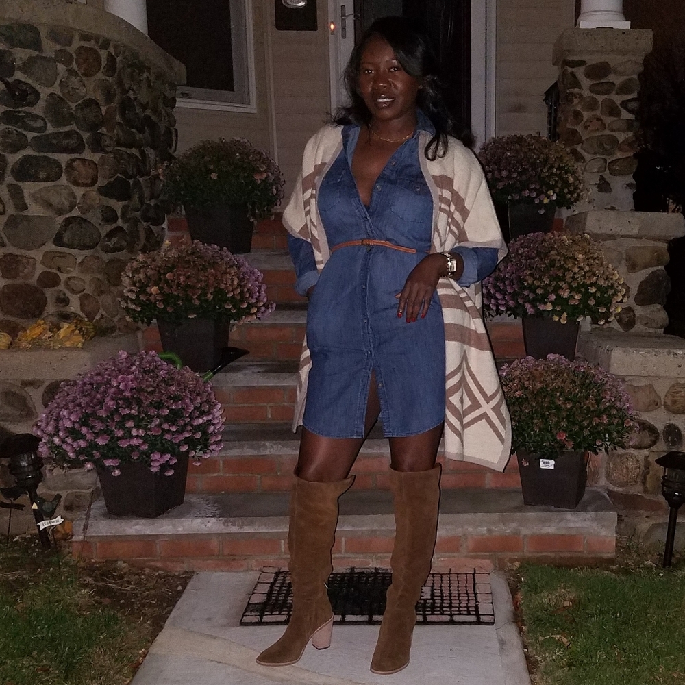 Merona Denim Shirt Dress